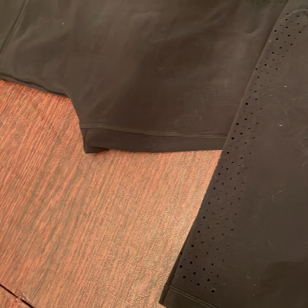 Black Leggings with Perforated Detail - Picture 7 of 7